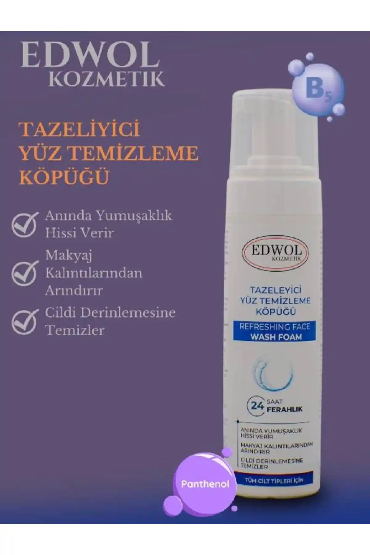 EDWOL Tazeleyici Nemlendirici Ferahlatıcı Yüz Yıkama Köpüğü Özellikleri ve Kullanım Rehberi