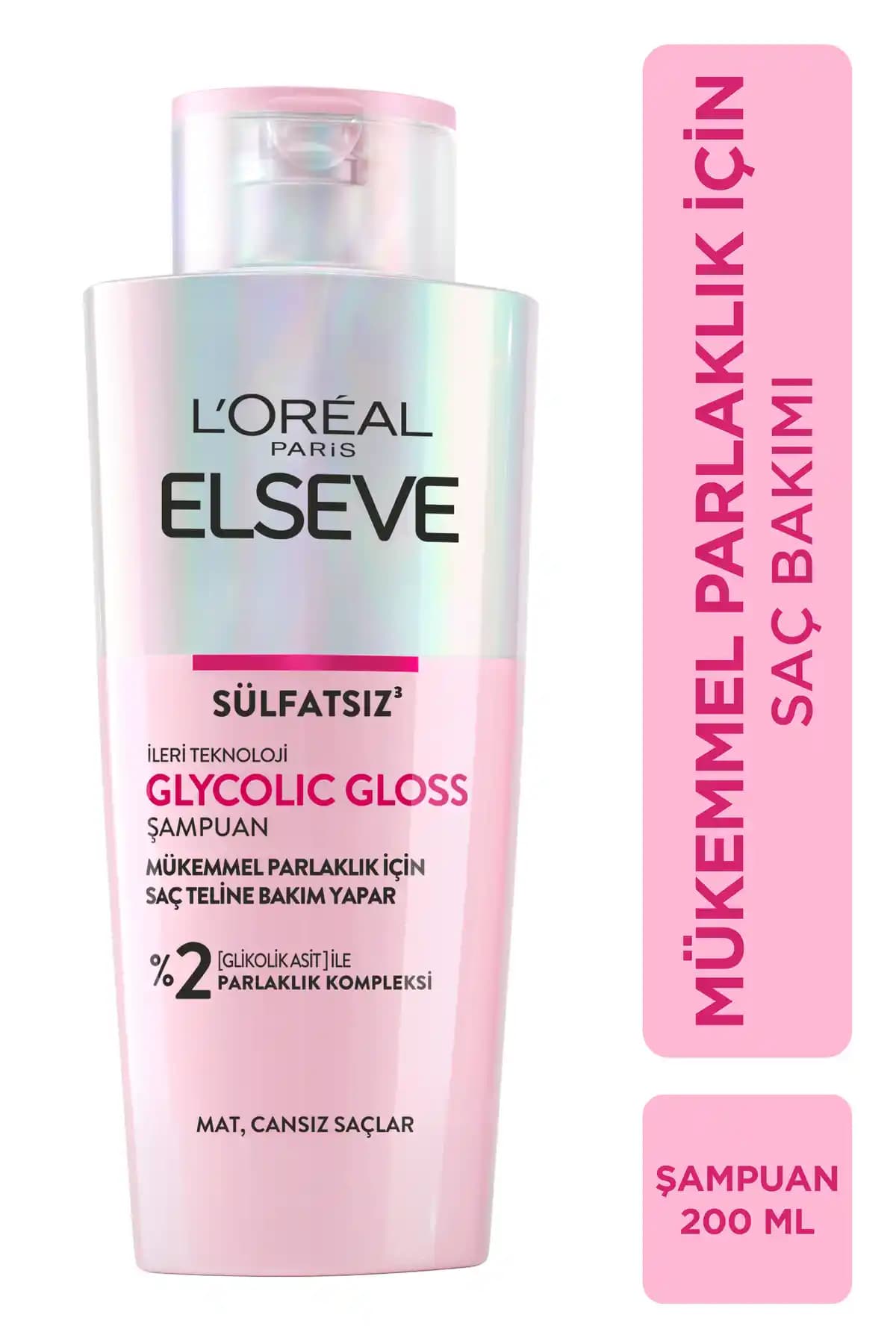 Elseve Glycolic Gloss Şampuanı ile Saçlara Doğal Parlaklık ve Sağlıklı Görünüm