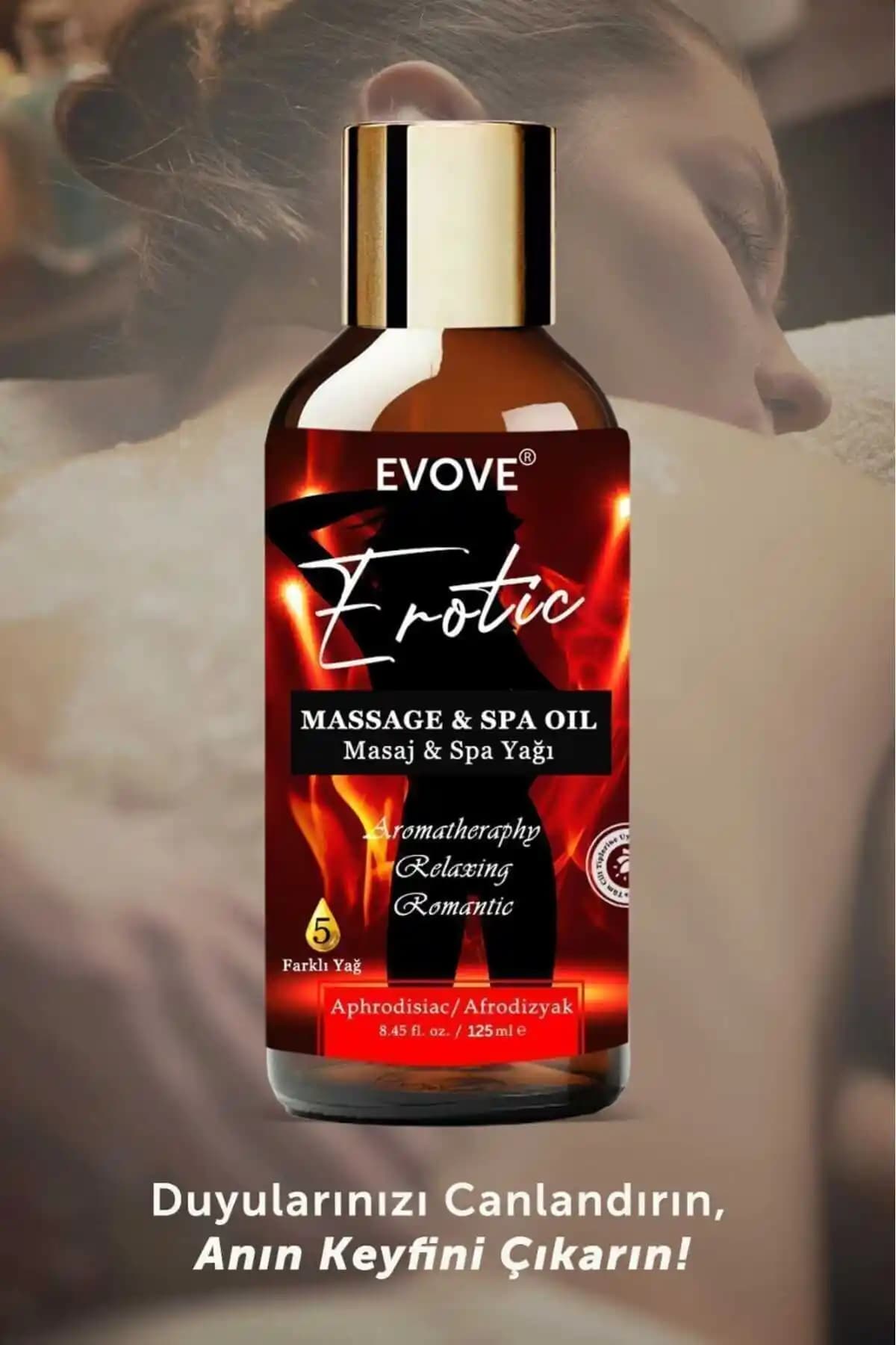 Evove Cosmetics Erotik Masaj Yağı: Doğal Aromalarla Tutkulu Anlar Yaratın ve Rahatlayın
