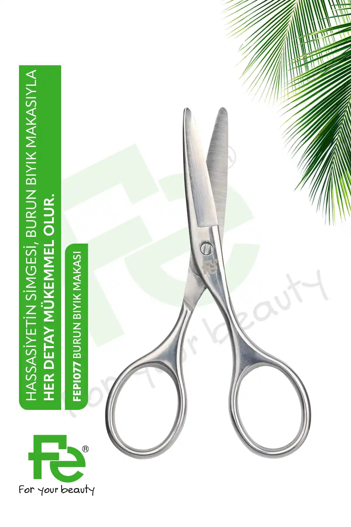 Fe Burun ve Bıyık Makası Çift Fonksiyonlu Güvenli ve Dayanıklı Tasarım