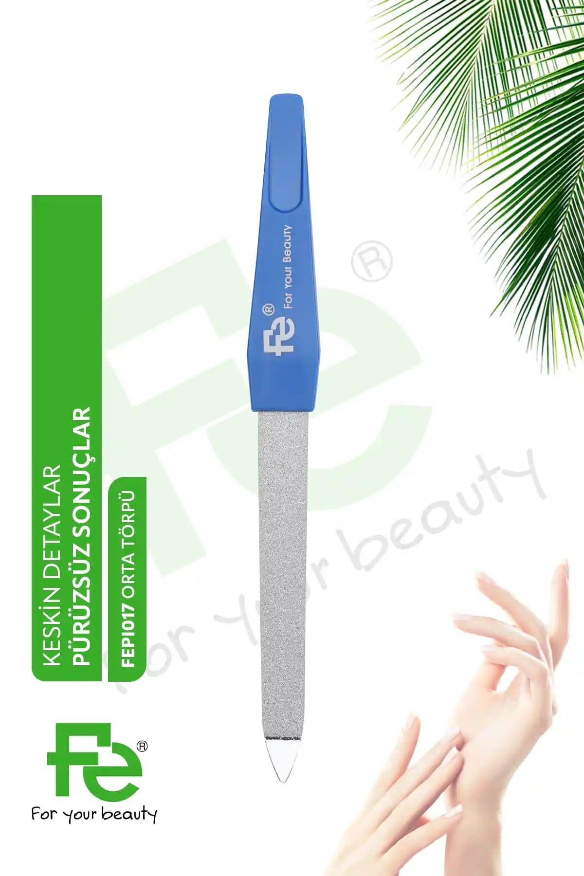 Fe Tırnak Törpüsü Orta Boy: Dayanıklı ve Kullanışlı Profesyonel Tırnak Bakım Aracı