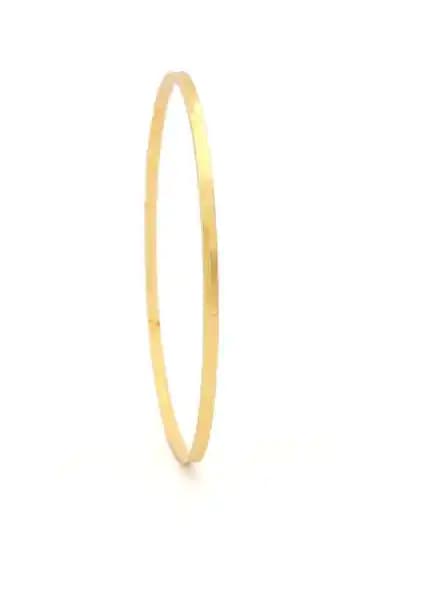 Ferizz İmitasyon Ajda Bilezik Çelik 22 Ayar Altın Kaplama Kadın Günlük Takı