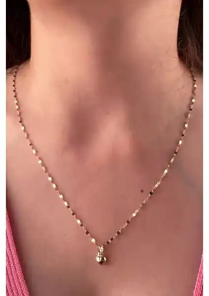 Fiyonk Kuyumculuk 14 Ayar Altın Kalp Kolye Modern ve Zarif Tasarım Özellikleri