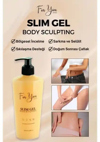 For You Slim 250 ml Vücut Jeli Sıkılaştırıcı ve Bölgesel İncelme İçin Doğal Çözüm