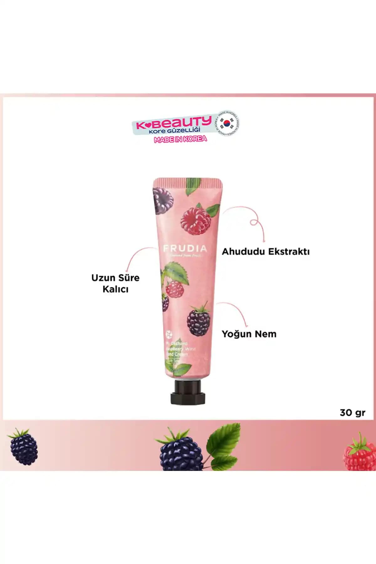 Frudia My Orchard Raspberry Wine El Kremi: Doğal İçeriklerle Yoğun Nemlendirme ve Bakım