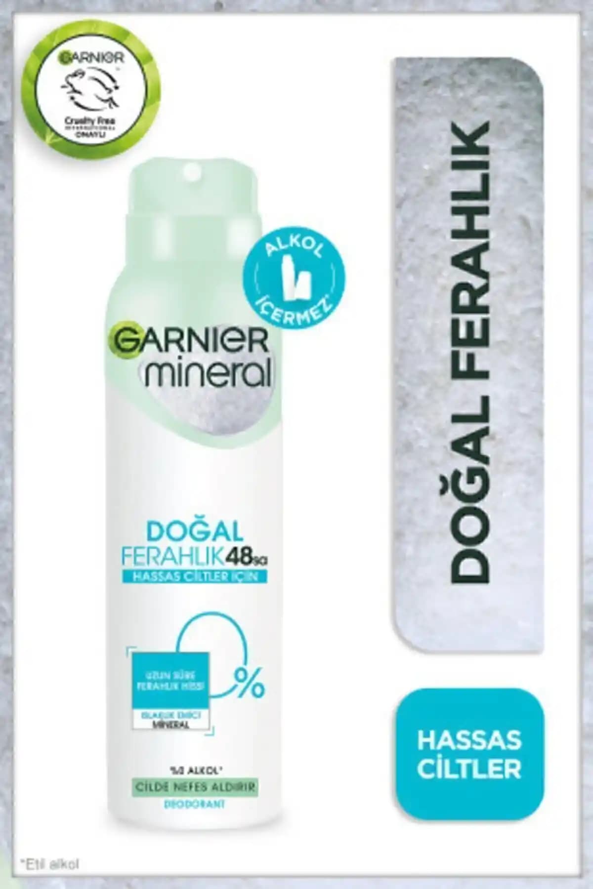 Garnier Mineral Doğal Ferahlık Sprey Deodorant: Günlük Kullanım İçin Güvenilir ve Ferahlatıcı Çözüm