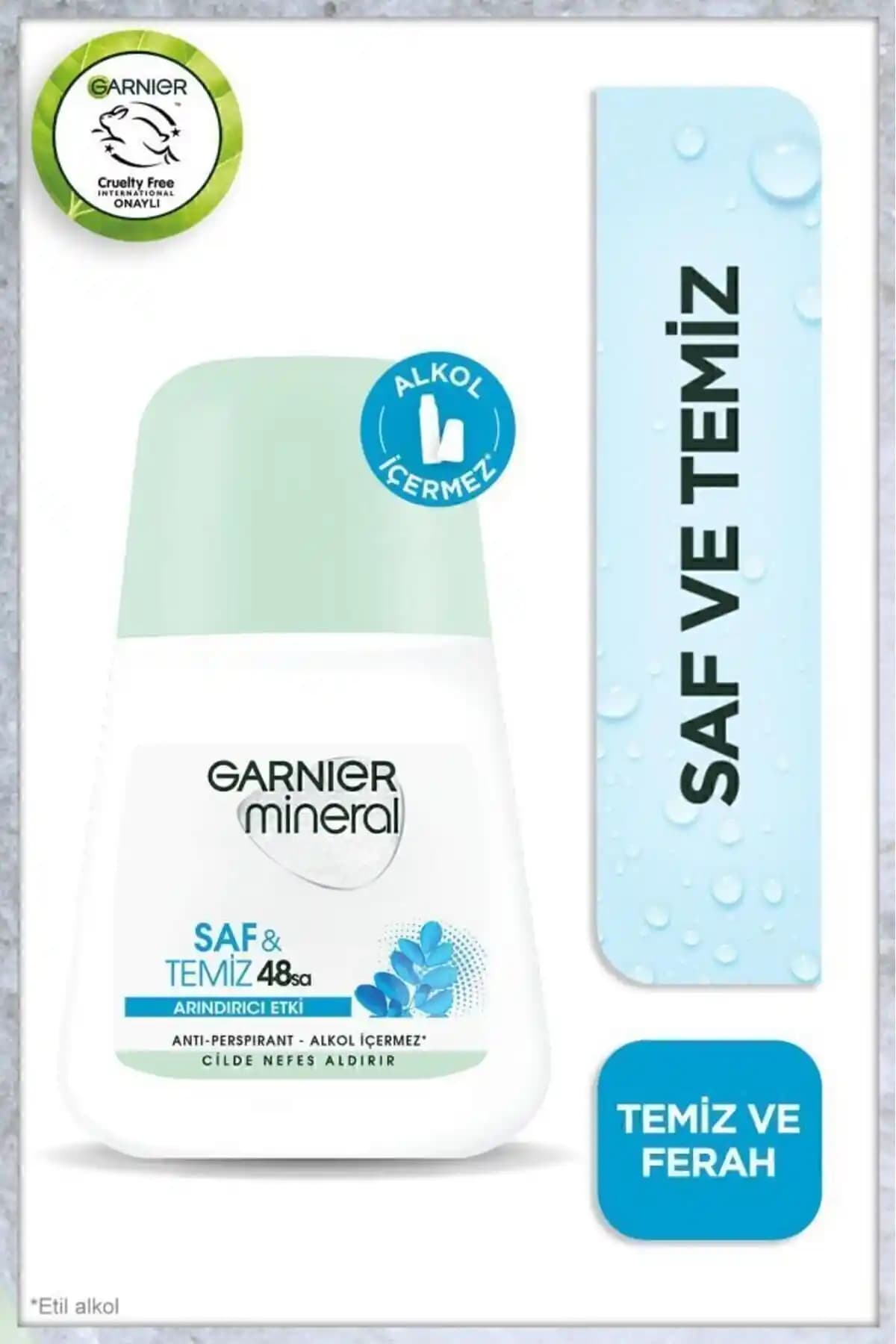 Garnier Mineral Saf ve Temiz Kadın Roll-on Deodorantı: Doğal ve Güvenilir Koruma