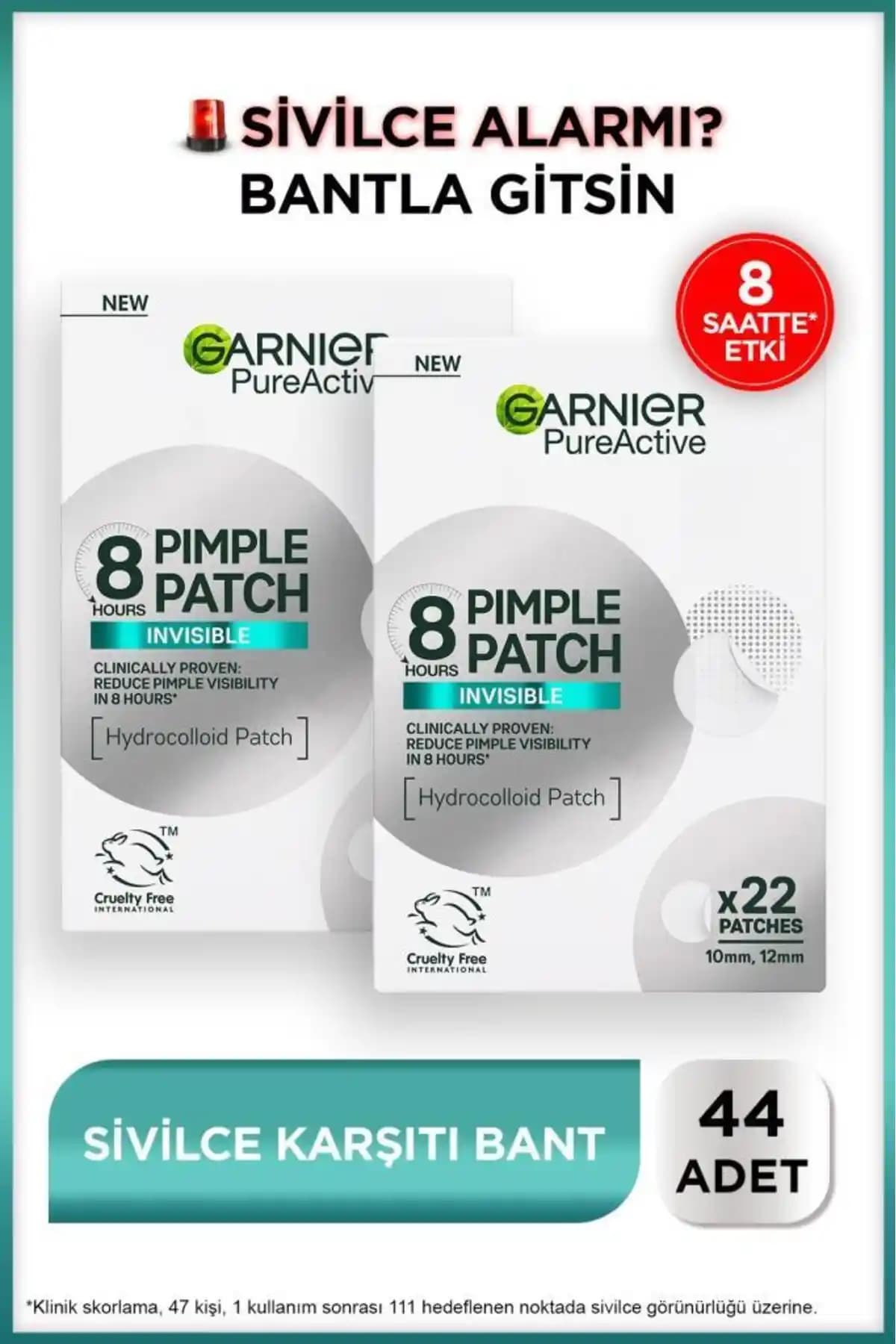 Garnier Pimple Patch 44'lü Sivilce Bandı: Hızlı ve Etkili Akne Çözümü