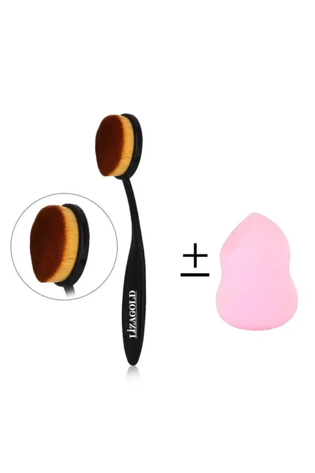 Genel Markalar Kaşık Fondöten Fırça ve Armut Makyaj Süngeri ile Profesyonel Makyaj Deneyimi