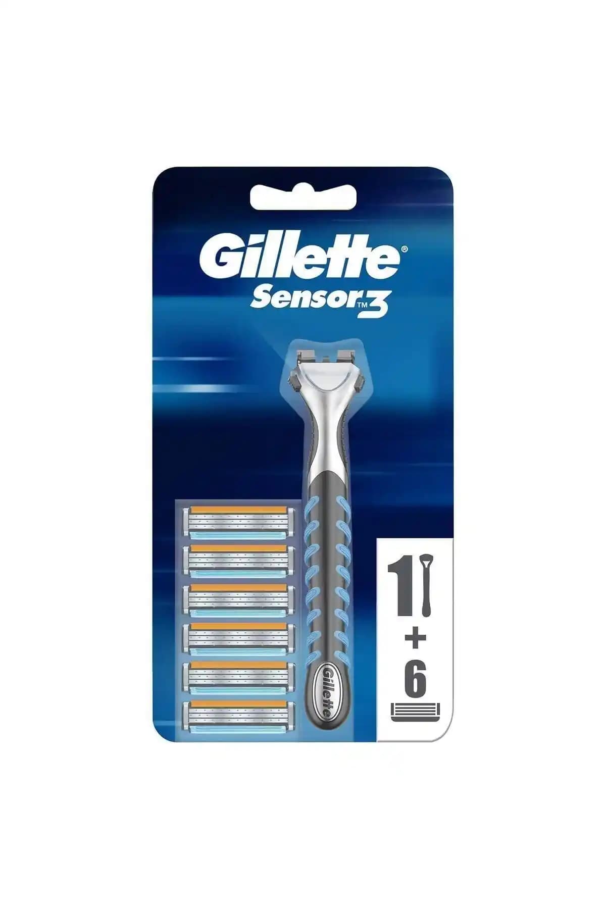 Gillette Sensor3 Tıraş Makinesi ve Yedek Bıçak Seti ile Konforlu ve Pratik Tıraş Deneyimi