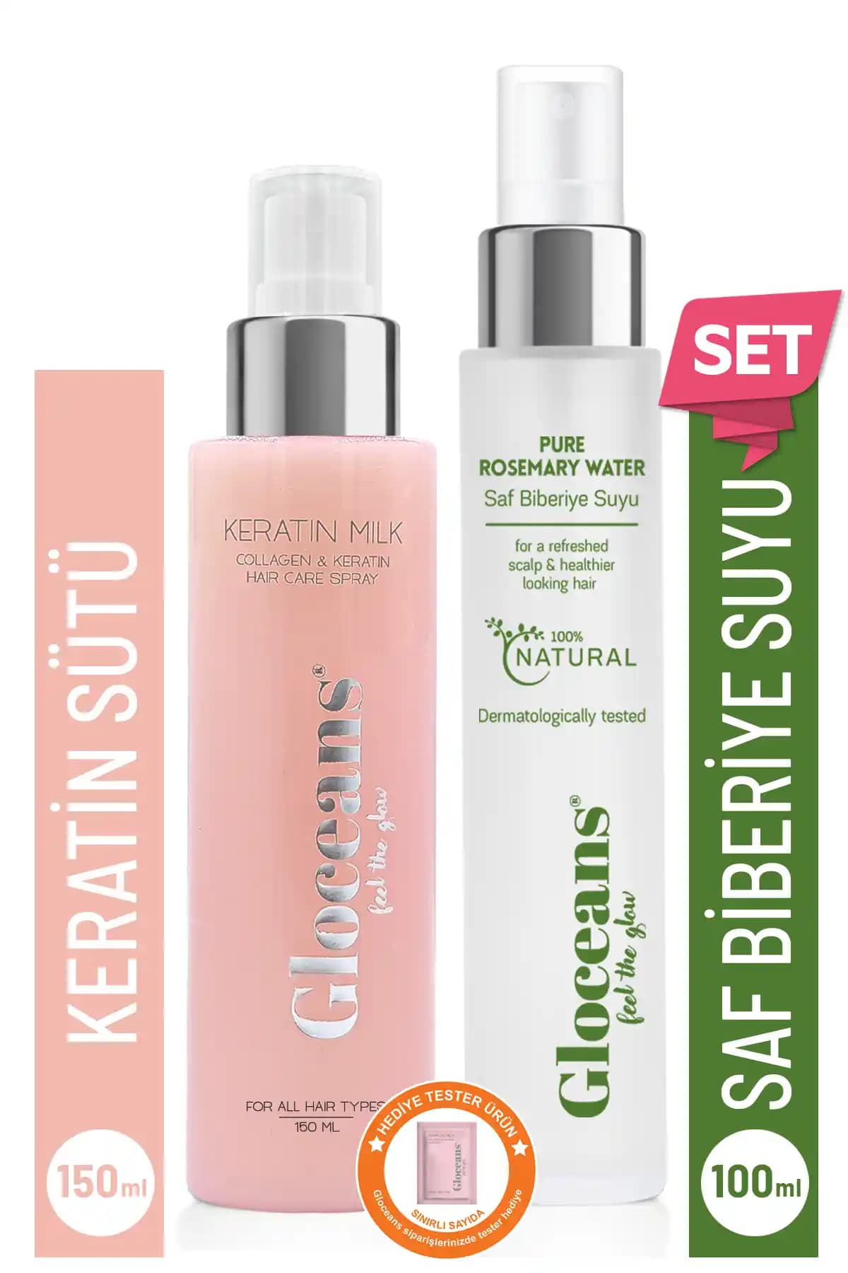 Gloceans Feel the Glow Keratin ve Kolajen Saç Bakım Seti: Doğal Güzelliğin Anahtarı