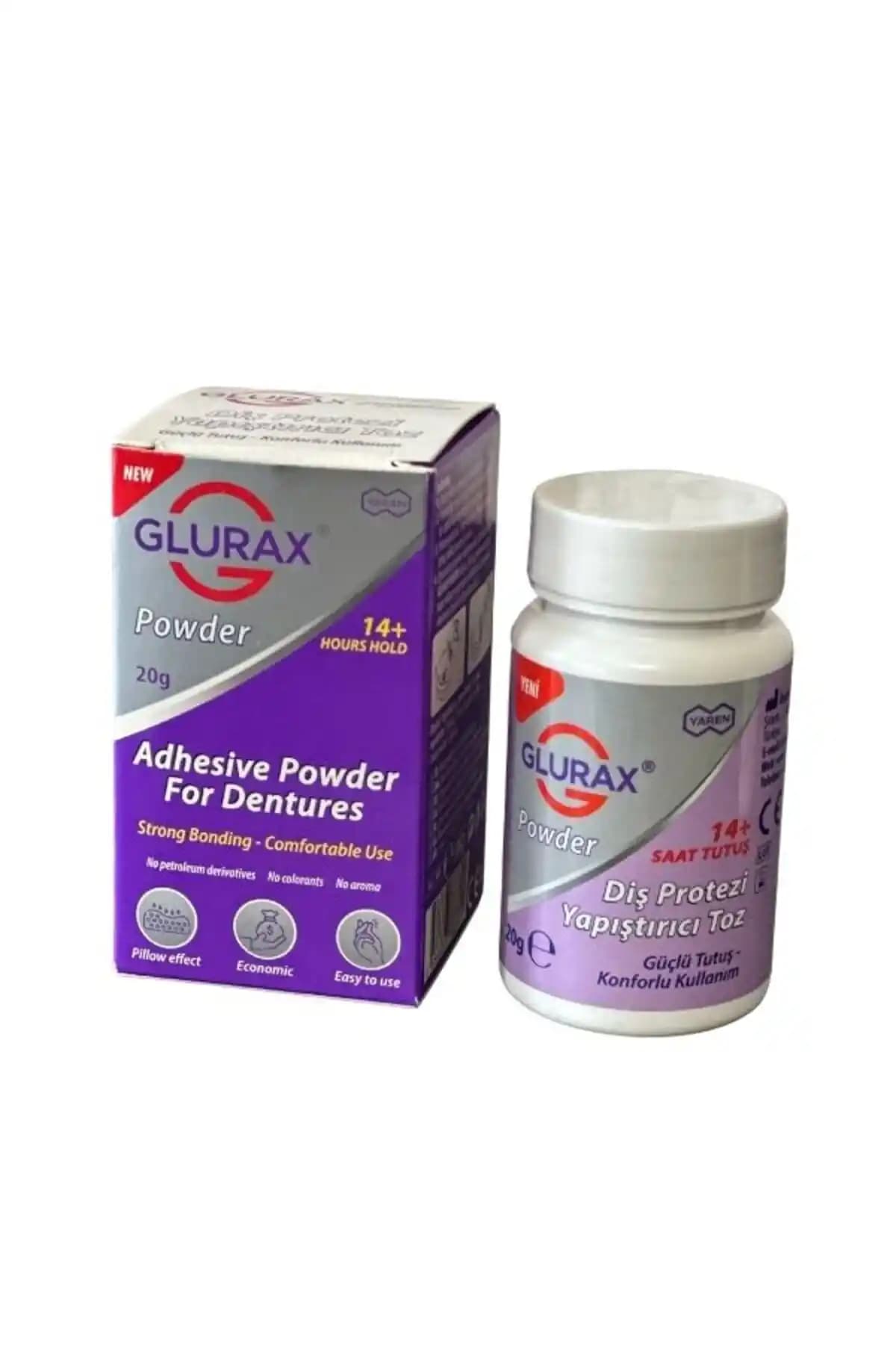 GLURAX Toz Diş Protezi Yapıştırıcı: Güvenli ve Konforlu Kullanım İçin Uygun Çözüm