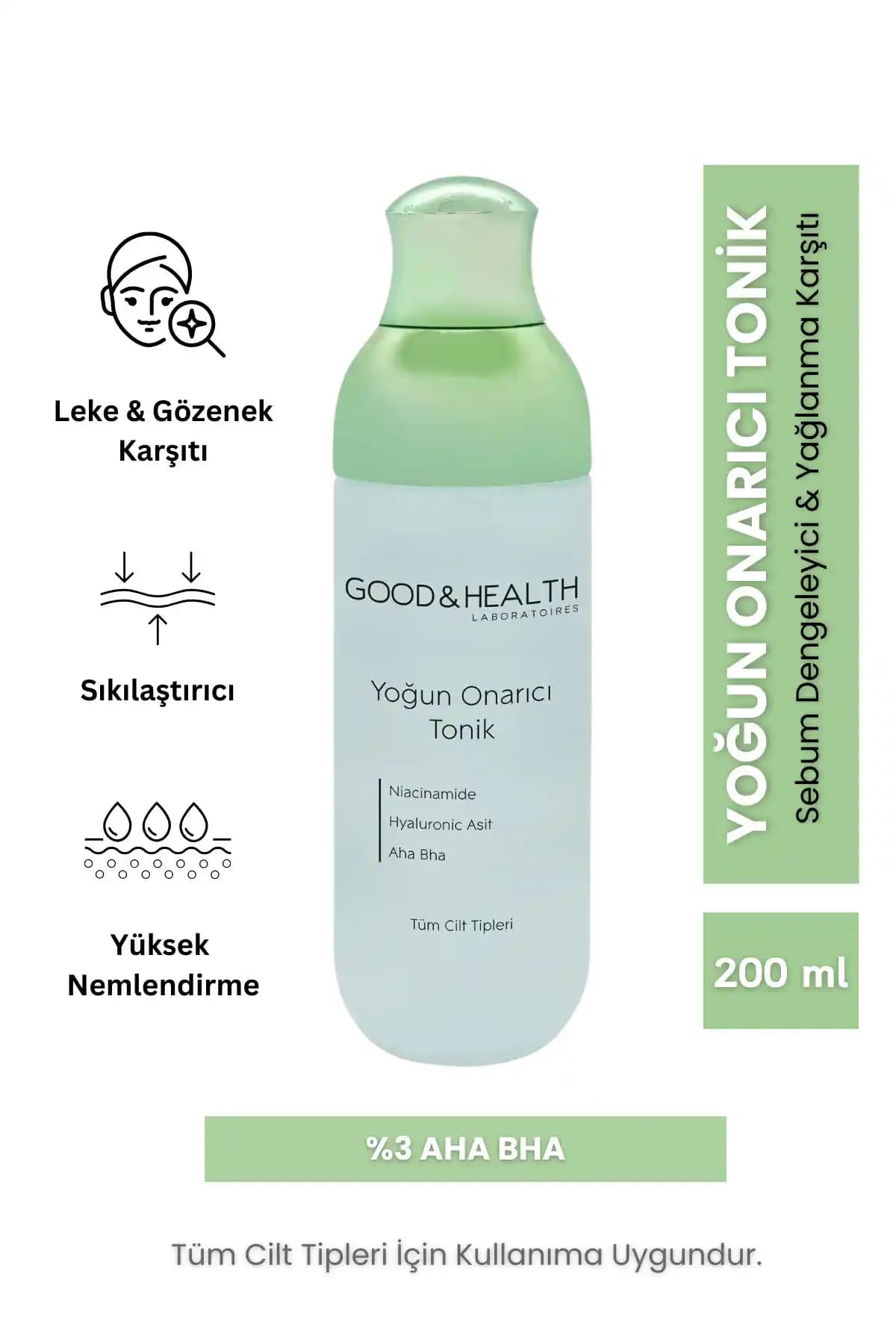 Good & Health Yoğun Onarıcı Gözenek Sıkılaştırıcı Tonik Cilt Sağlığı ve Parlaklık İçin