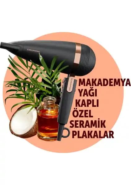 Grundig HD 8080 Profesyonel Saç Kurutma Makinesi Güç ve Çok Yönlülük Özellikleriyle