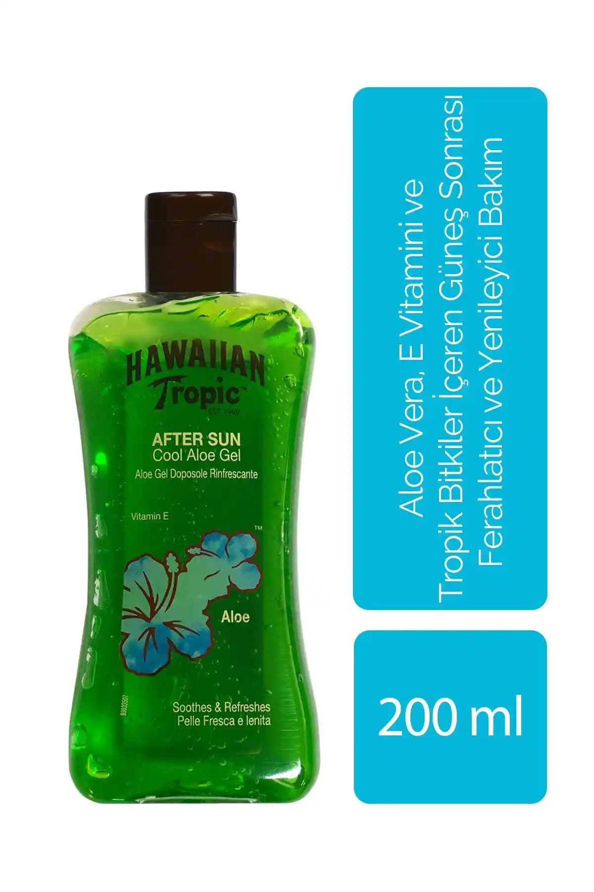 Hawaiian Tropic Aloe Vera E Vitamini Tropik Bitkiler İçeren Güneş Sonrası Ferahlatıcı Jel