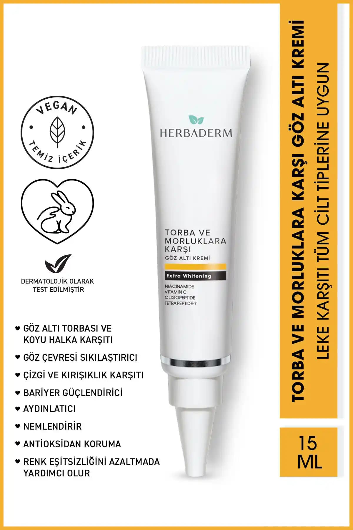 Herbaderm Herba Derm Göz Altı Kremi: Doğal ve Etkili Göz Çevresi Bakımı Çözümü