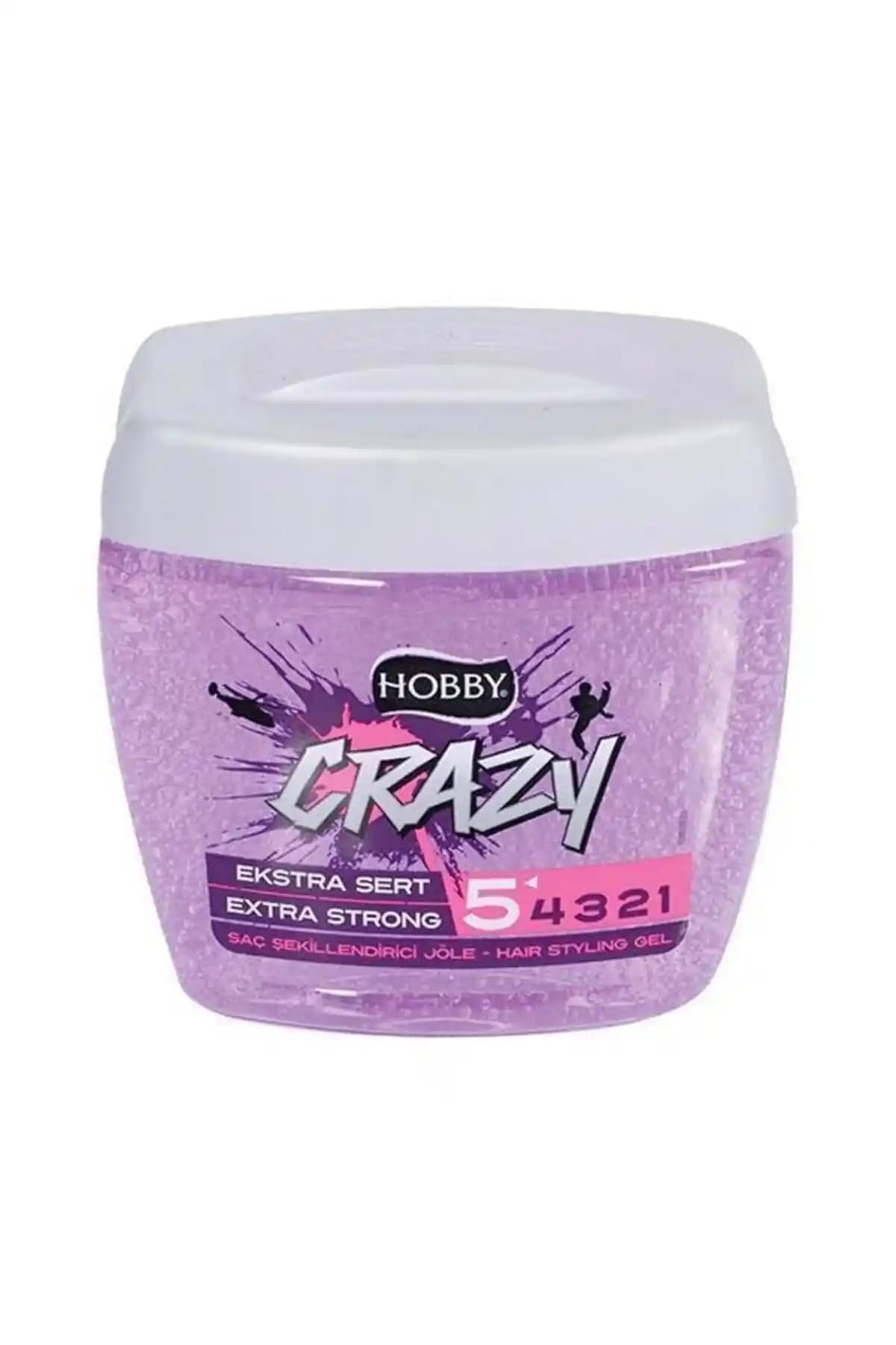 Hobby Crazy Extra Sert Tutuş Saç Jölesi 700 ml ile Günlük Saç Şekillendirme ve Parlaklık