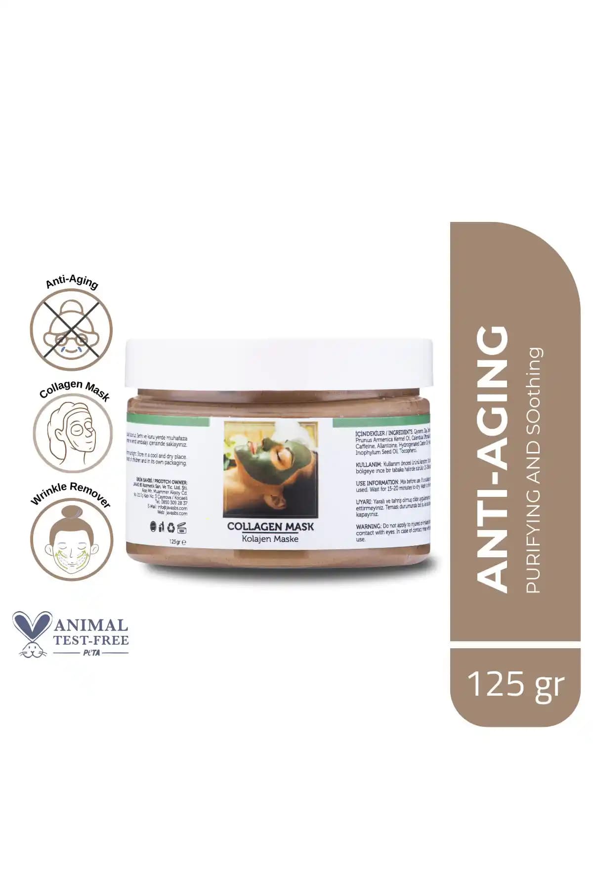 Javas BS Kolajen Yüz Maskesi: Yaşlanma ve Kırışıklık Karşıtı Güçlü Cilt Bakımı