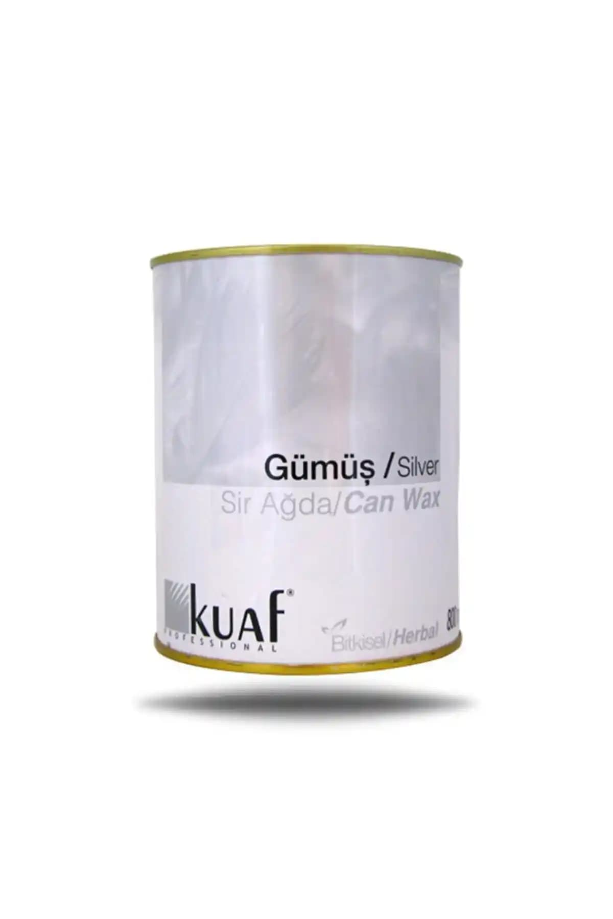 Kuaf Konserve Sir Ağda Gümüş Silver 800 ml Doğal ve Etkili Tüy Alma Çözümü
