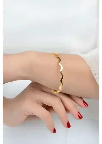 Kuyumcu Nurettin 10 Gram Zikzak Oluklu Ajda Bilezik Yüksek Kalite ve Şıklık Sunar