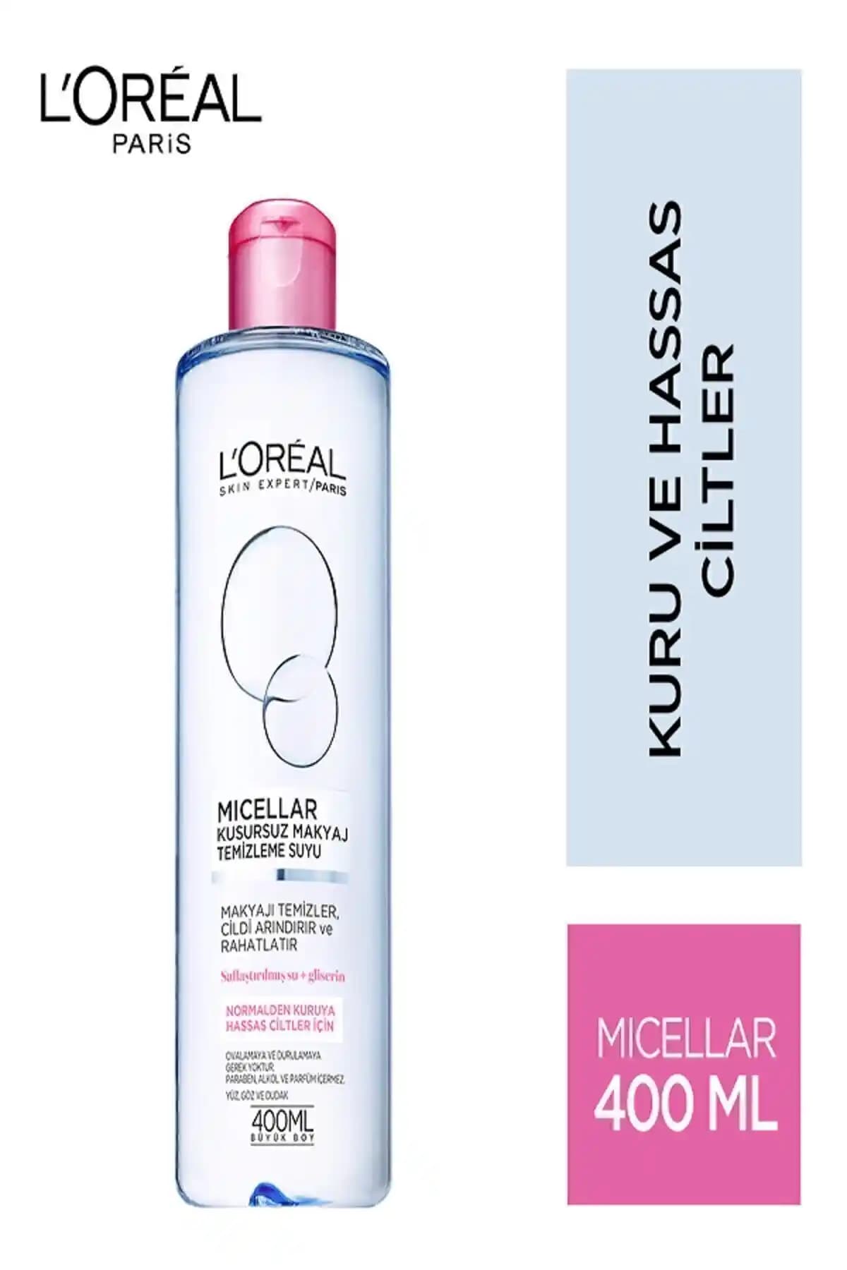 L'Oreal Paris Dermo Expertise Hassas Ciltler İçin Makyaj Temizleme Suyu İncelemesi
