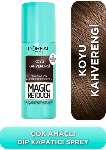 L'Oréal Paris Magic Retouch Beyaz Dipleri Kapatıcı Sprey ile Hızlı ve Doğal Saç Renk Düzeni Sağlama