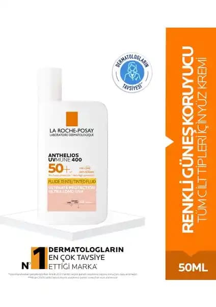 La Roche-Posay Antehlios ve Anthelios Uvmune 400 SPF50+ Renkli Güneş Kremleri Karşılaştırması