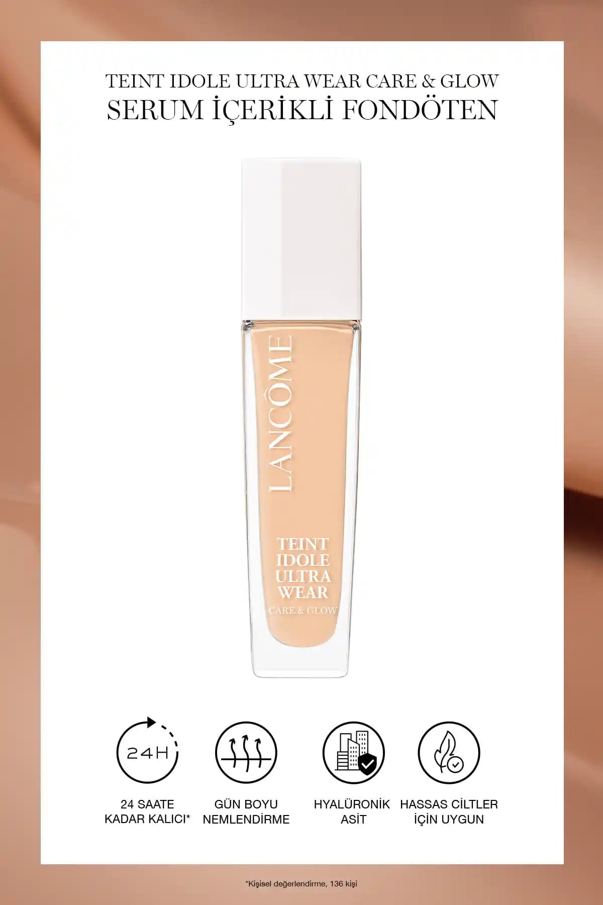 Lancôme Teint Idole Ultra Wear Serum İçerikli Likit Fondöten Günlük Kullanım İçin Uygun
