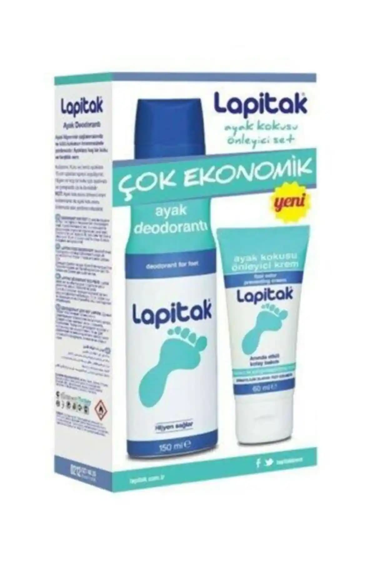 Lapitak Ayak Kokusu Önleyici Krem ve Deodorant Seti ile Günlük Hijyen ve Ferahlık