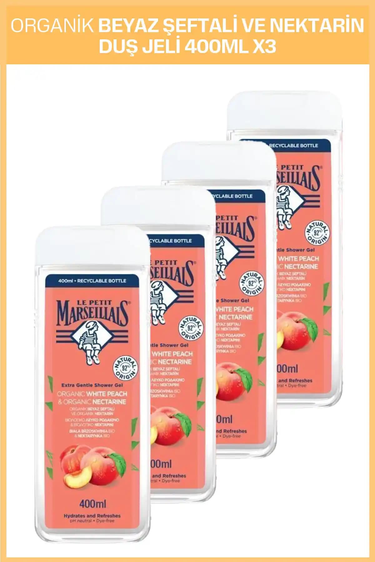 Le Petit Marseillais Beyaz Şeftali ve Nektarin Nemlendirici Banyo ve Duş Jeli İncelemesi