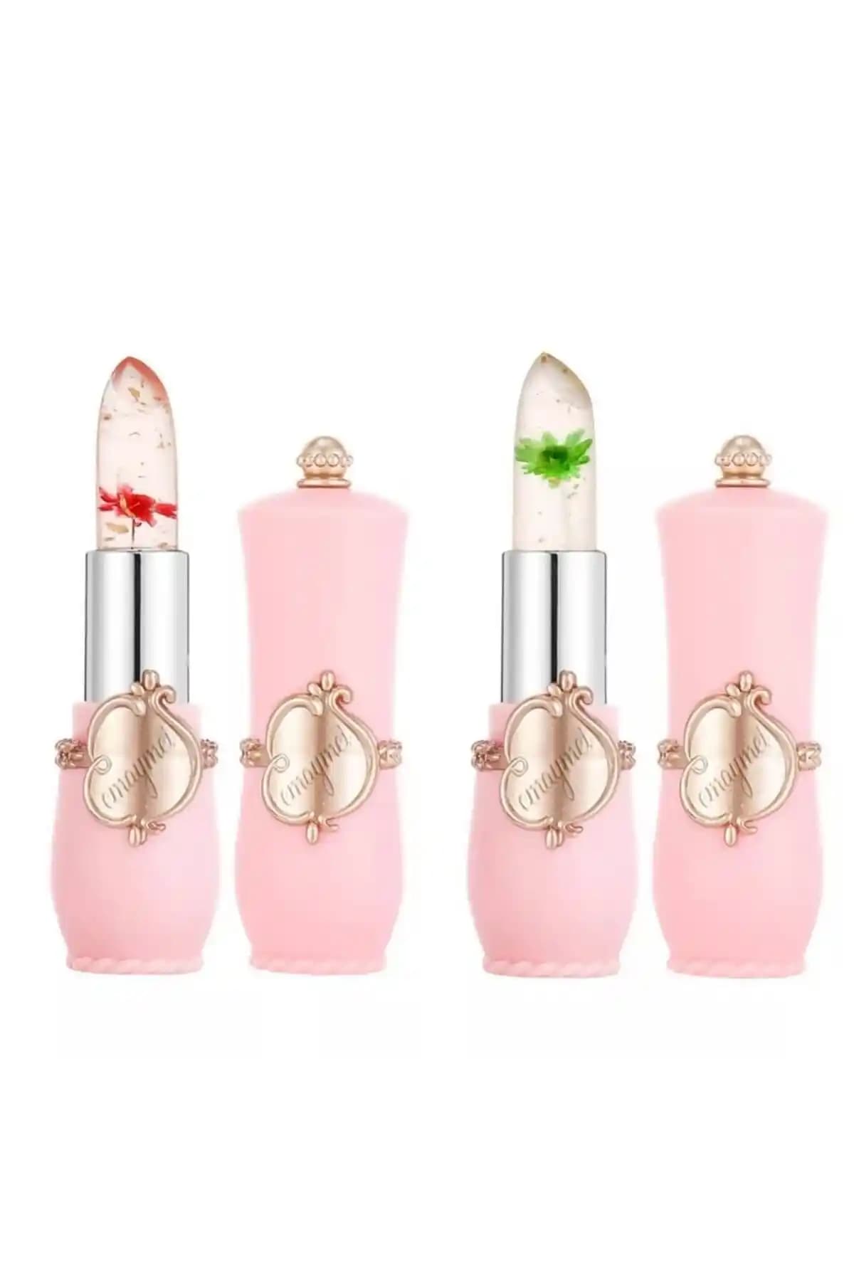 Lesvip's Emaymei Çiçekli Ruj: Doğal ve Parlak Dudaklar İçin Uzun Süre Kalıcı Makyaj Ürünü