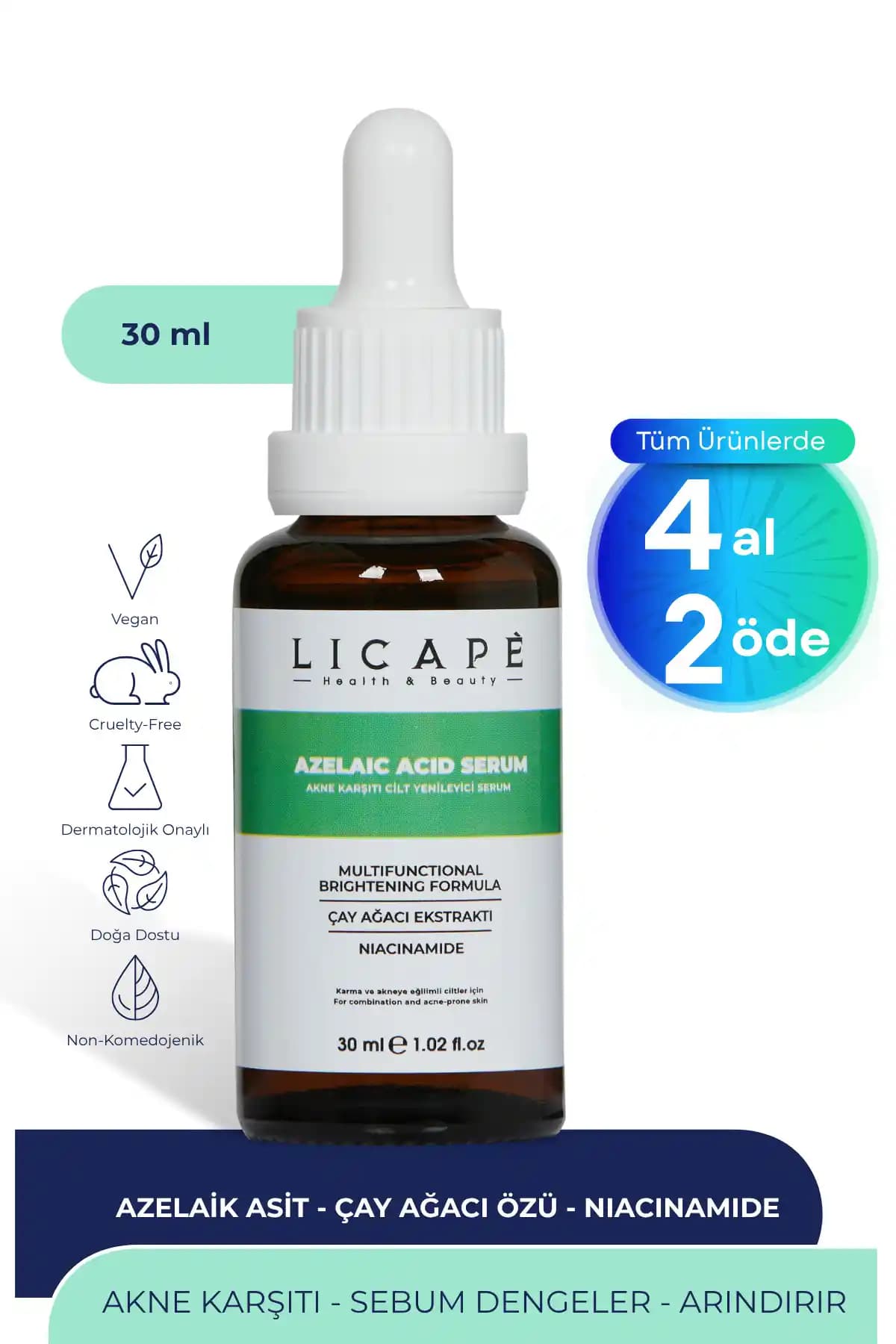Licape Azelaic Acid Serumu: Hassas ve Akneye Eğilimli Ciltler İçin Güvenilir Çözüm