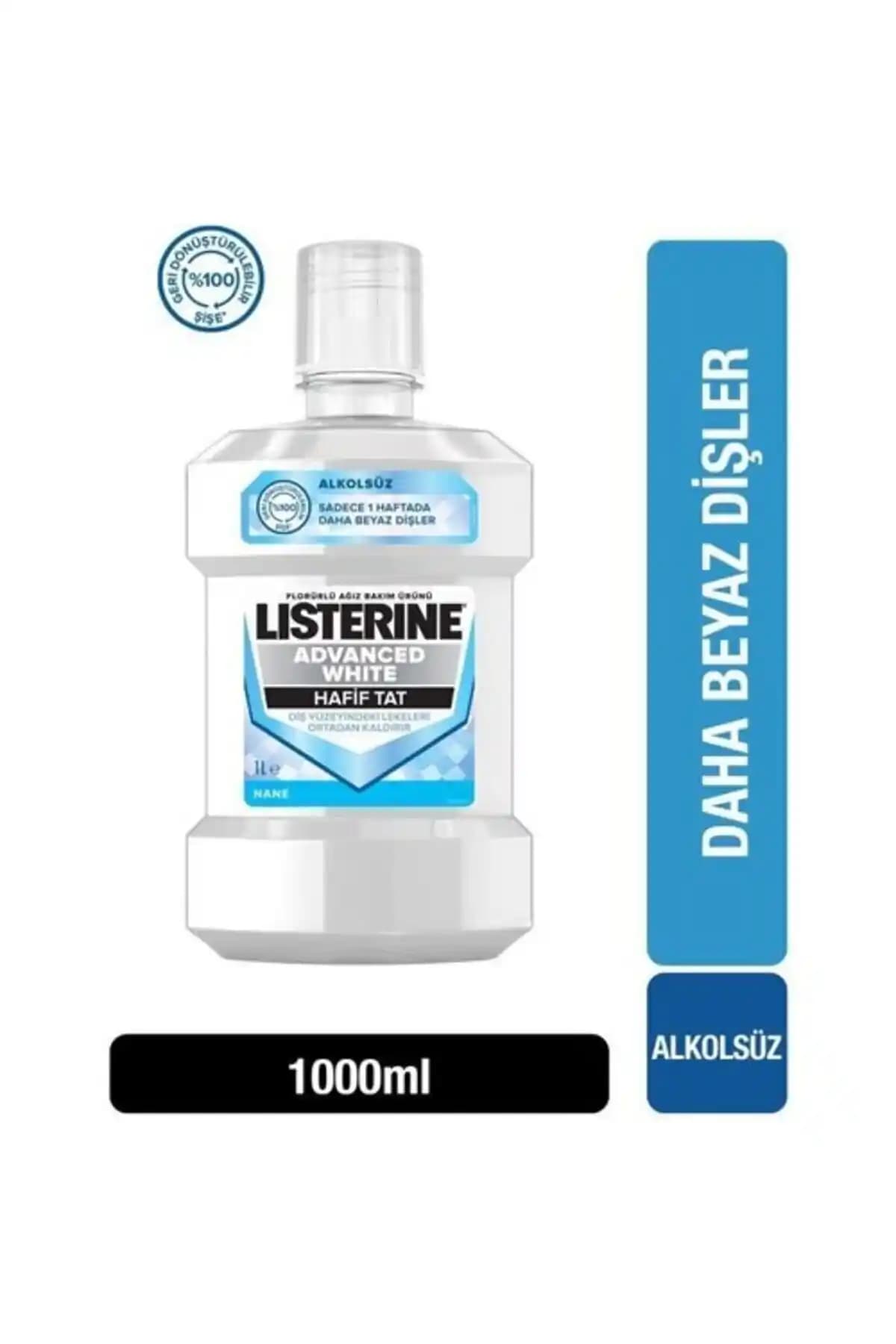 Listerine Advanced White Hafif Tat Ağız Bakım Suyu: Hassas Dişler İçin Güvenilir ve Etkili