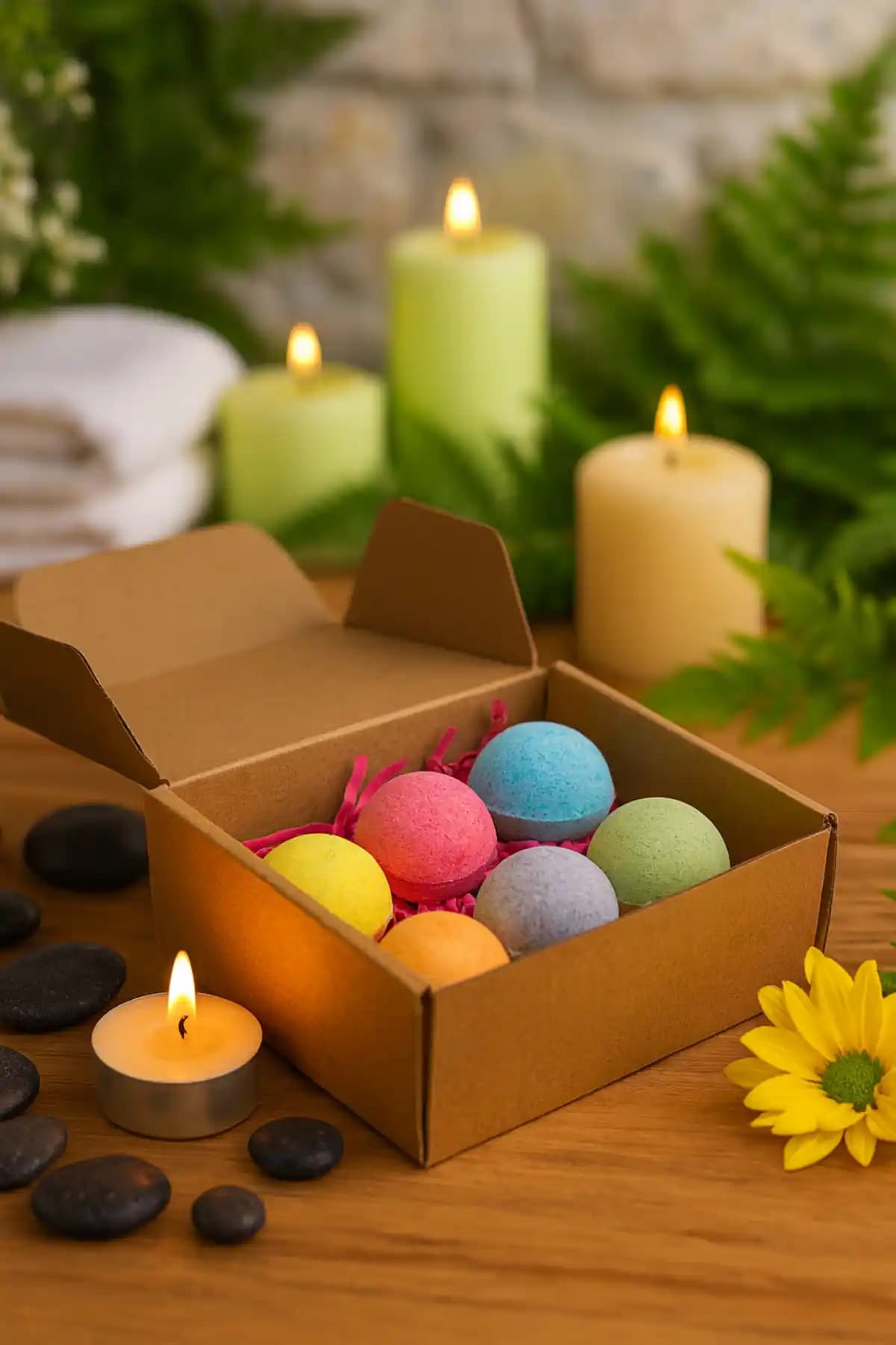 Lotus Banyo Bombası Seti 6'lı Doğal El Yapımı Pedikür ve Ayak Bakım Ürünü