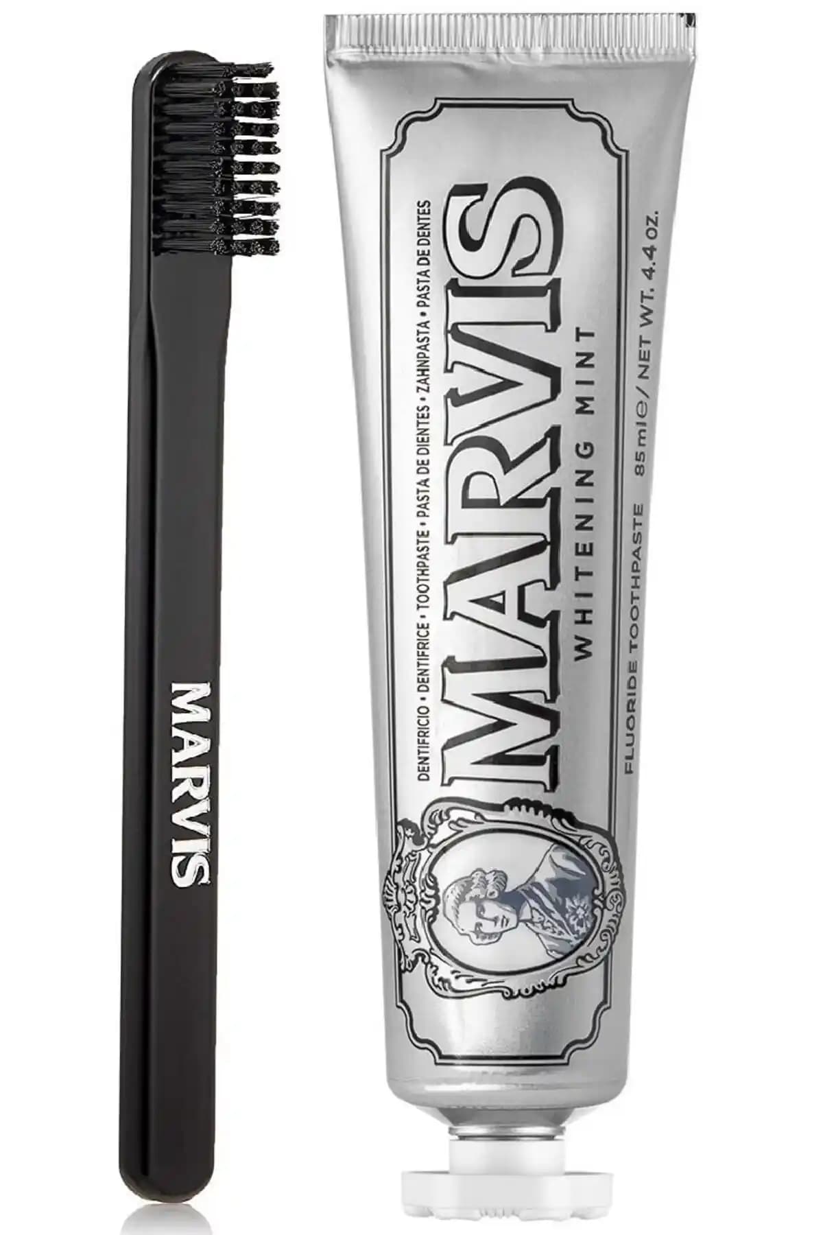 Marvis Beyazlatıcı Diş Macunu ve Black Orta Sert Diş Fırçası Bakım Seti İncelemesi