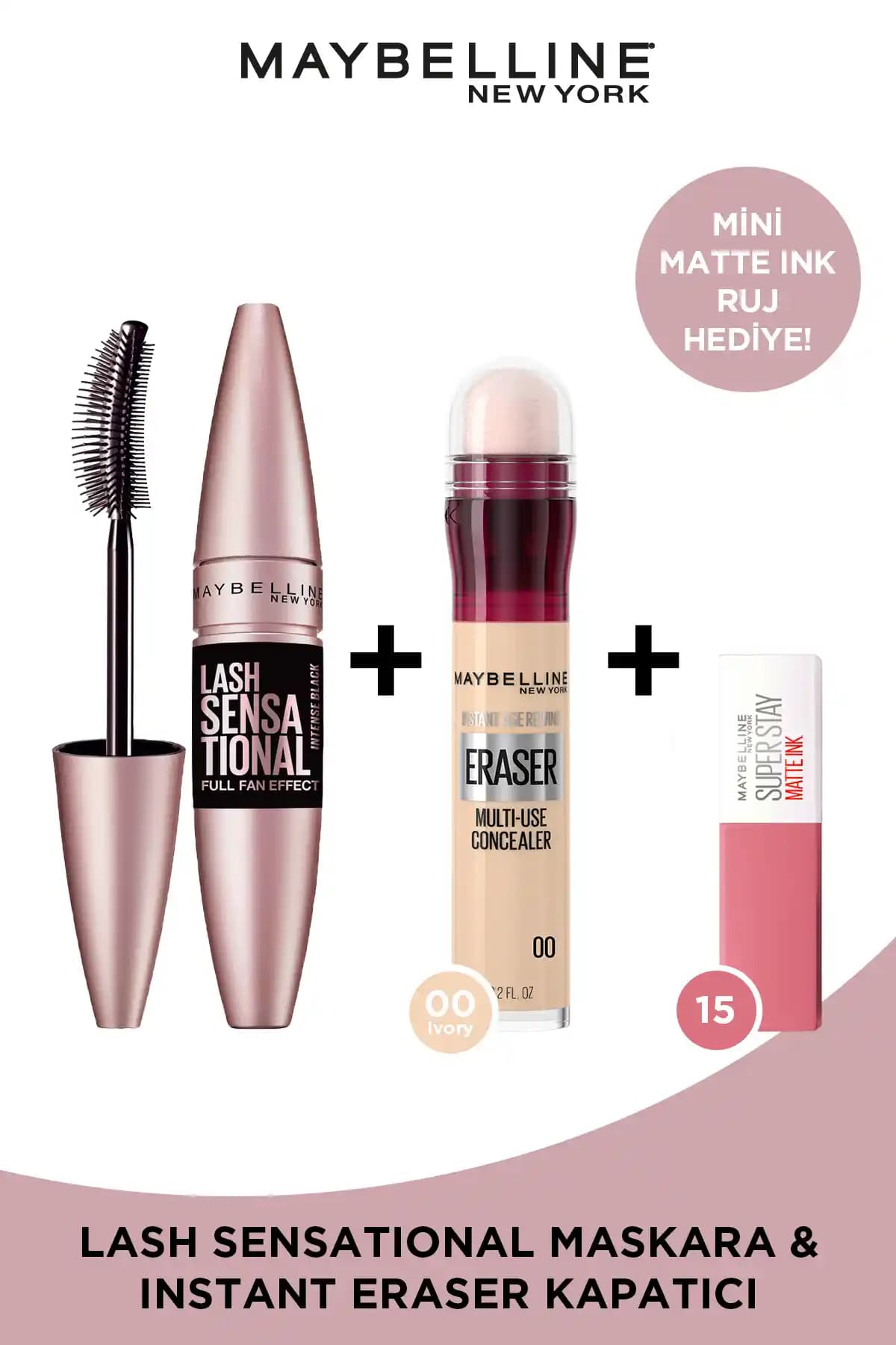 Maybelline New York Üçlü Makyaj Seti ile Profesyonel ve Çekici Görünüm Yaratın