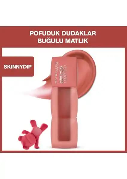 Maybelline Super Stay Teddy Tint Uzun Süre Kalıcı Mat Ruj İncelemesi ve Kullanıcı Yorumları