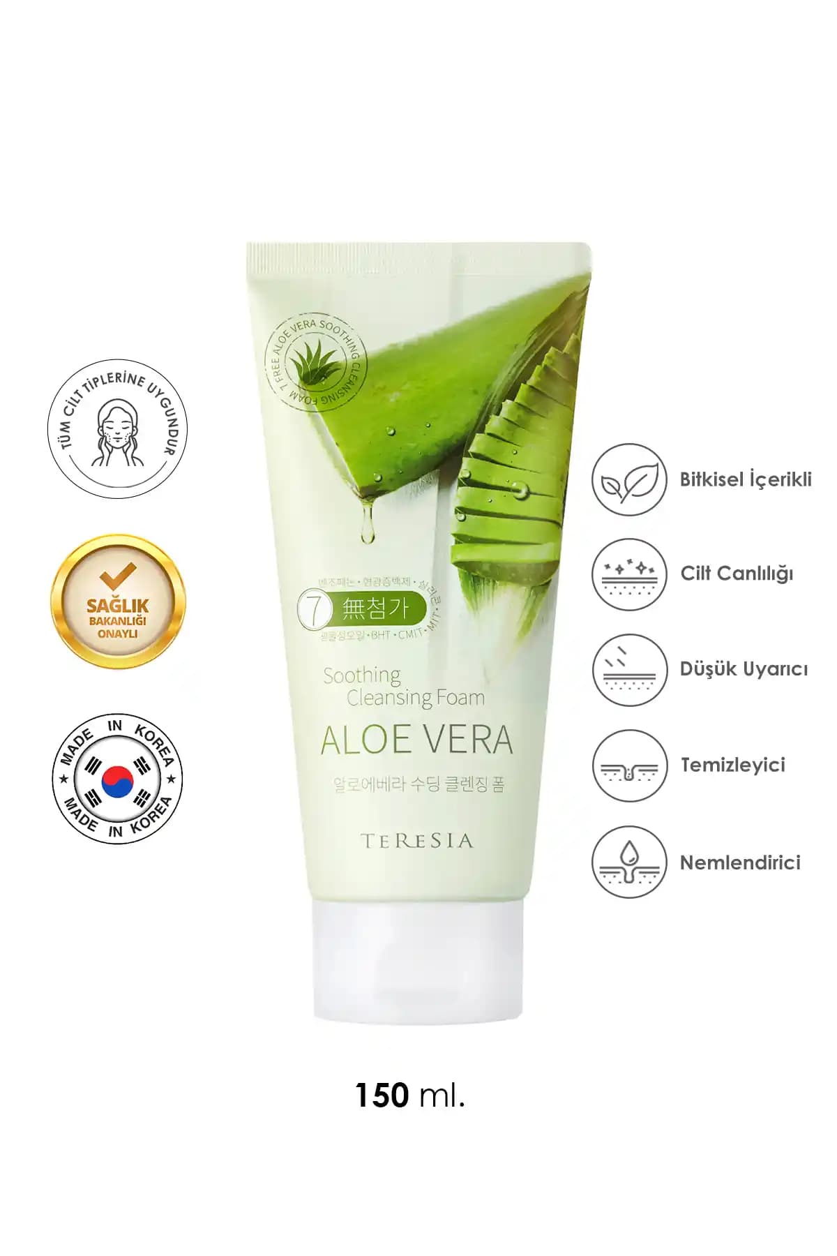 MBL Teresia Aloe Vera Temizleyici Köpük: Doğal ve Etkili Cilt Bakımı Çözümü