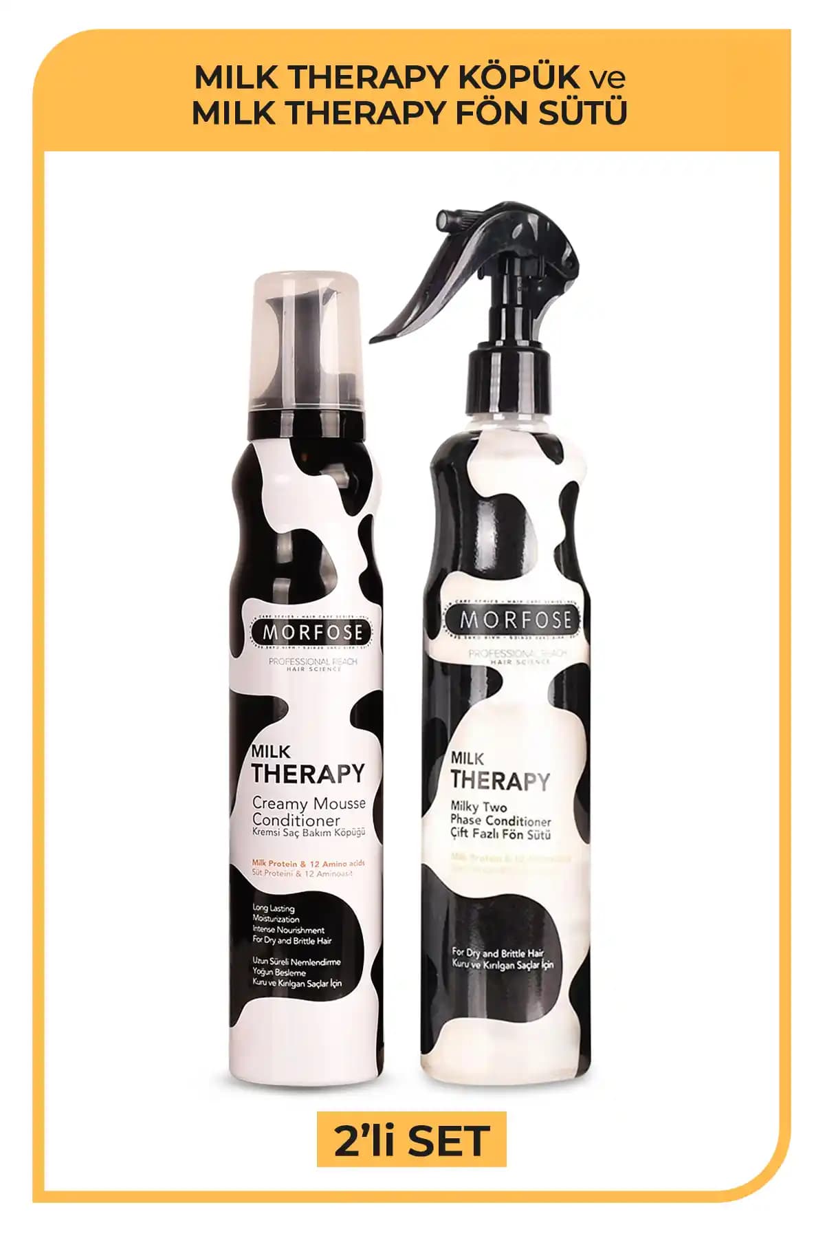 Morfose Milk Therapy Saç Bakım Seti Kuru ve Hasar Görmüş Saçlar İçin Etkili Çözüm
