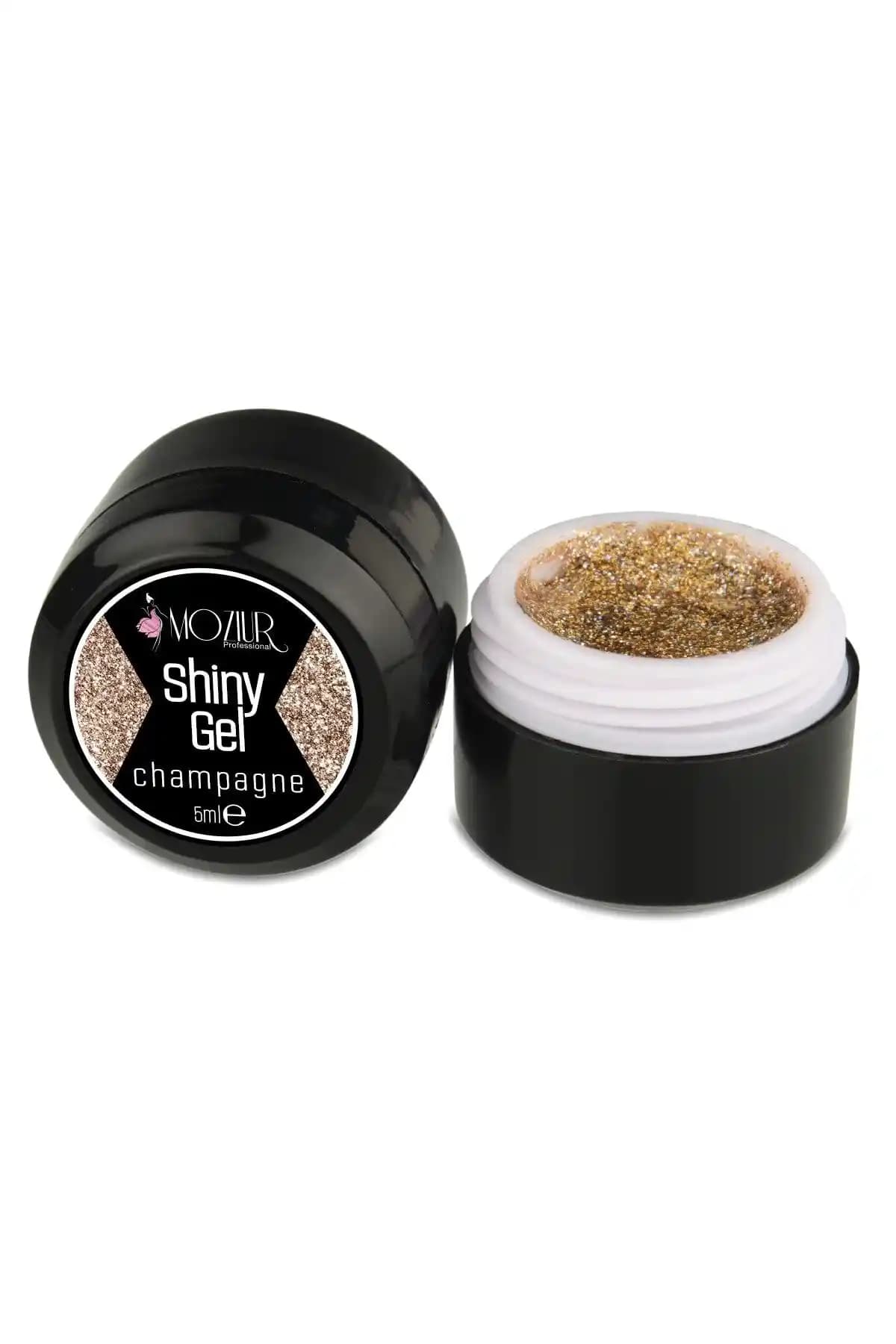 MOZIUR Shiny Jel 5ml Champagne – Yüksek Pigmentasyon ve Parlaklık Sunan Makyaj Jeli