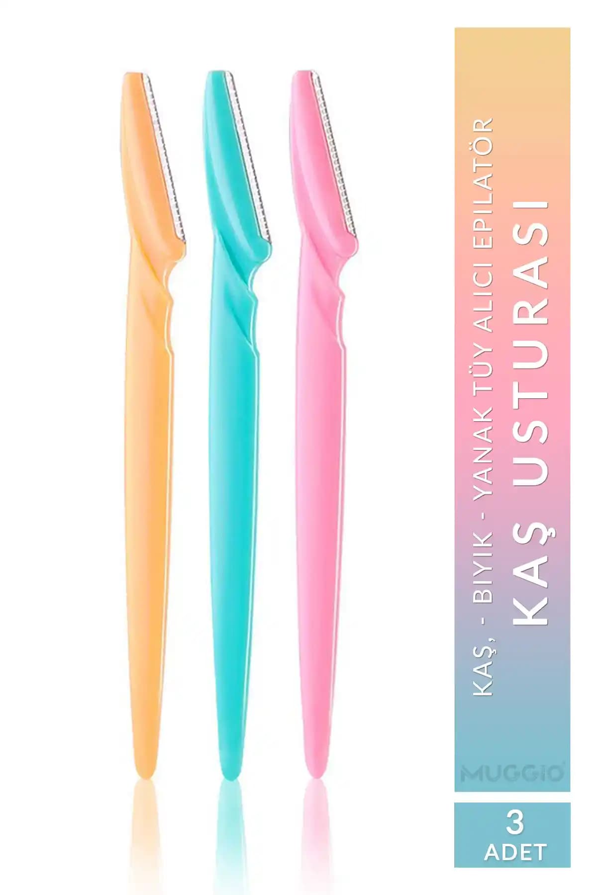 Muggio Yüz Jileti ve Kaş Usturası Seti: Evde Pratik ve Etkili Tüy Alma Çözümü