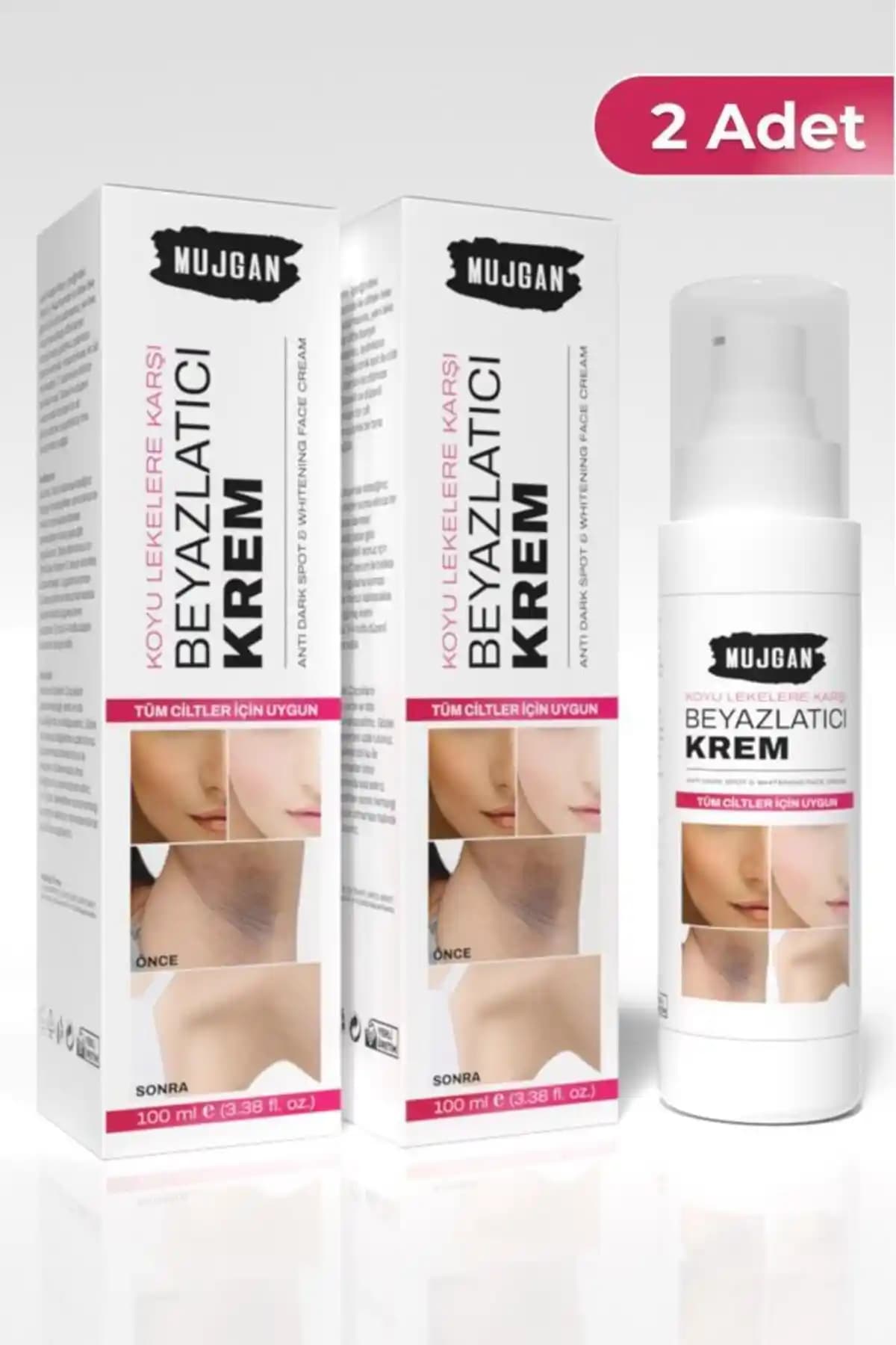 MUJGAN 2'li Kararma Karşıtı Cilt Beyazlatıcı Krem: Doğal ve Etkili Cilt Bakımı Çözümü