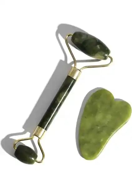 MUJGAN 2'li Yeşim Taşı ve Gua Sha Masaj Taşı Seti ile Cilt Sağlığında Yeni Dönem