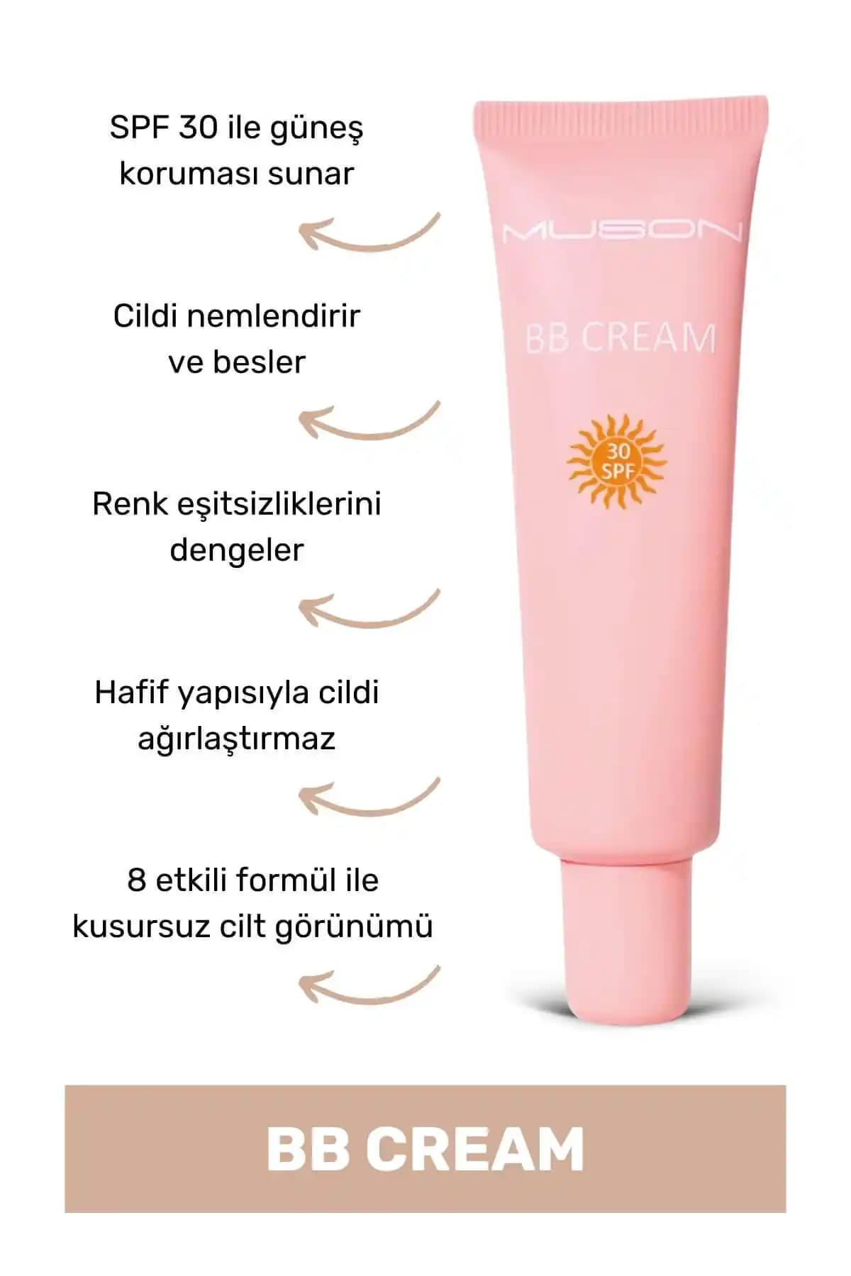 Muson BB Krem 30 SPF 35 ml - Doğal ve Koruyucu Makyaj Çözümü