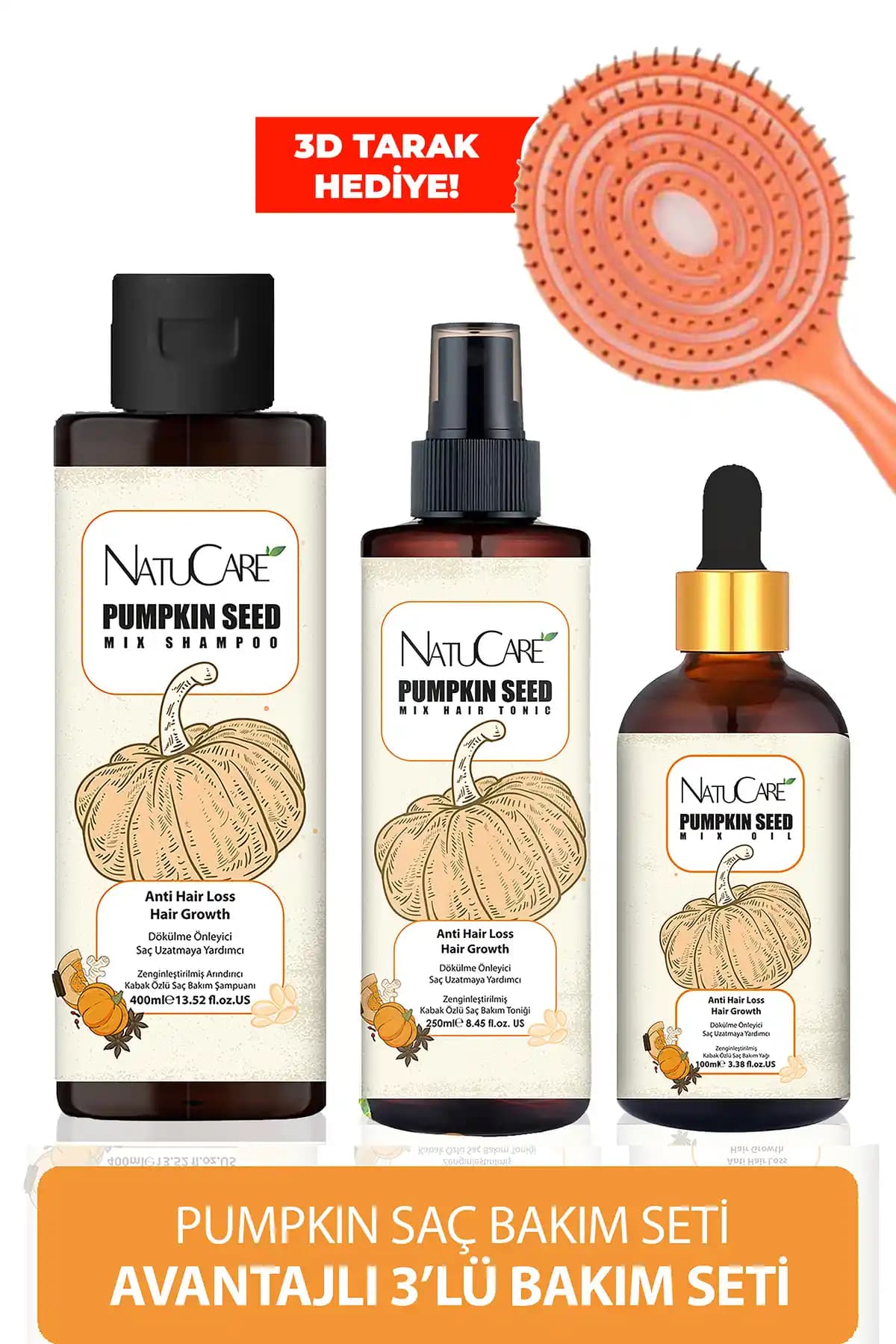 NatuCare Pumpkin Seti ile Doğal Saç Bakımı ve Hızlı Uzama Çözümü