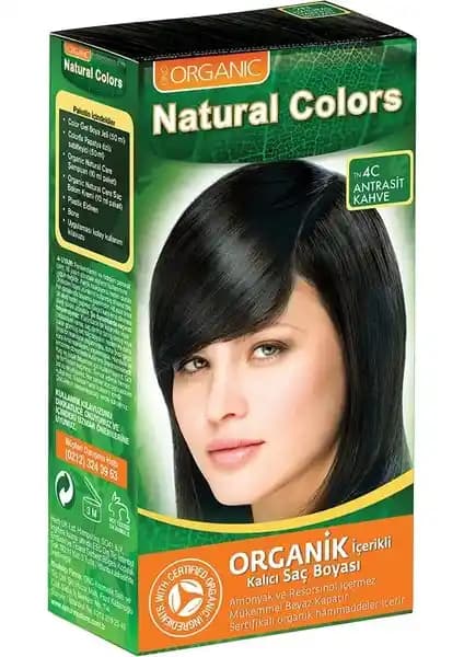 Natural Colors 4c Antrasit Kahve Organik Saç Boyası: Doğal ve Güvenilir Renk Seçeneği