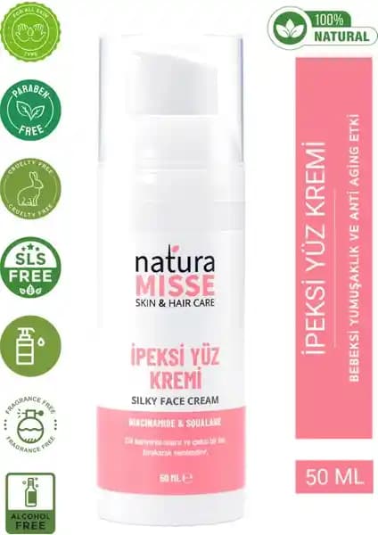 Naturamisse İpeksi Yüz Kremi: Doğal ve Hafif Nemlendirici Cilt Bakım Ürünü