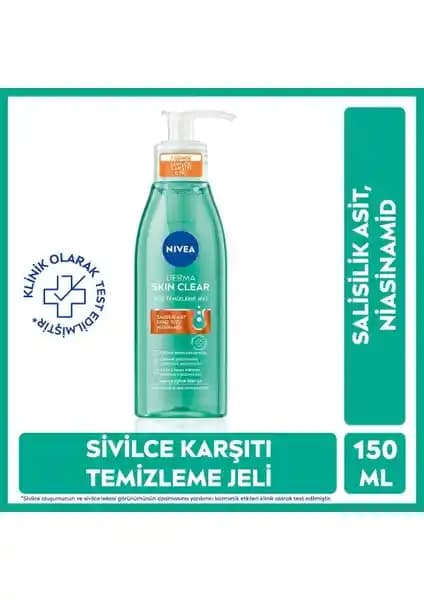 Nivea Derma Skin Clear Yüz Temizleme Jeli Yağlı ve Karma Ciltler İçin Etkili Çözüm