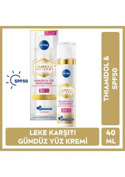 Nivea Luminous630 Thiamidol Etkili Leke Karşıtı Gündüz Kremi Güneş Koruma ve Cilt Aydınlatma Özelliğiyle