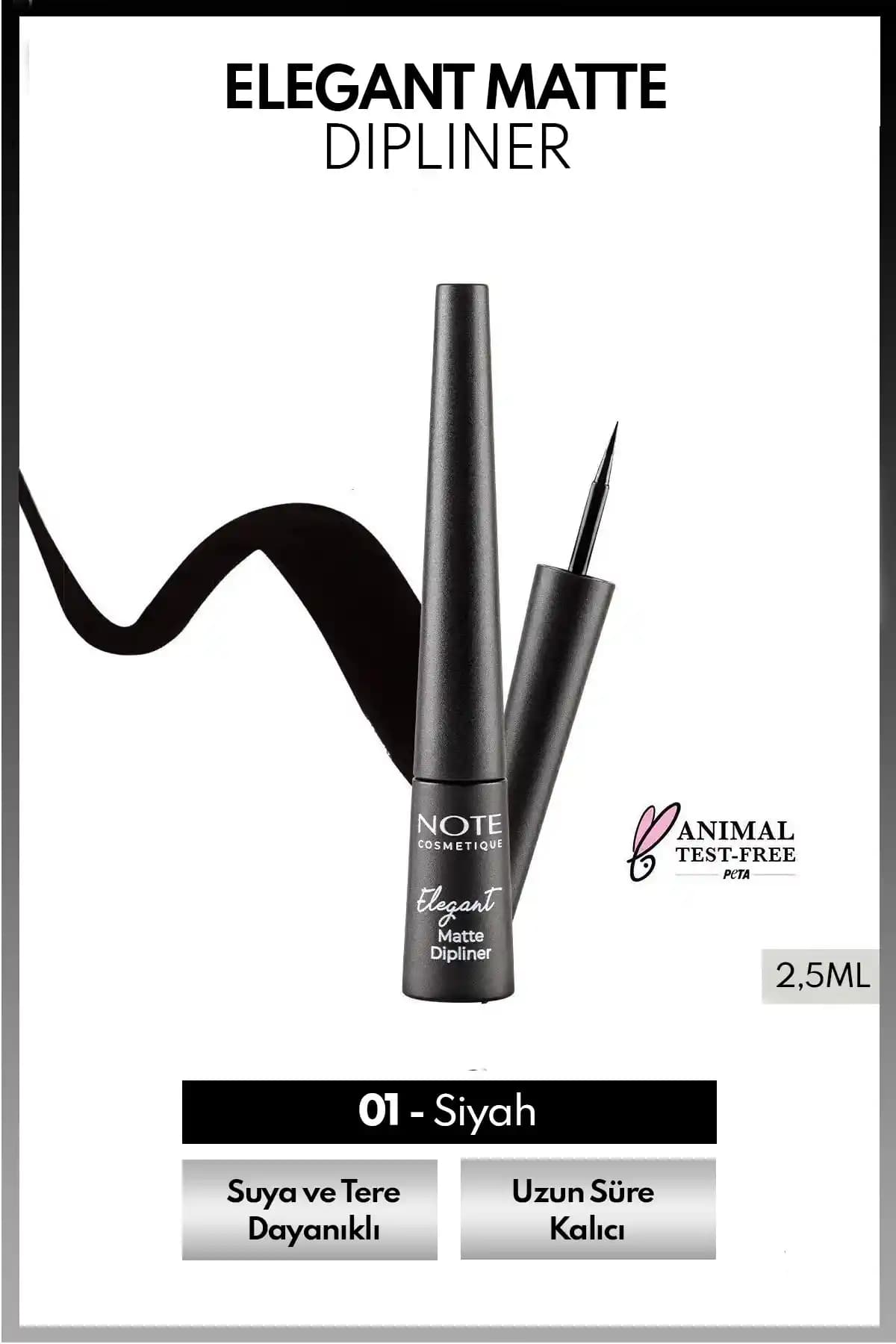 Note Cosmetics Elegant Matte Dipliner: Günlük ve Profesyonel Kullanım İçin Kalıcı Mat Eyeliner